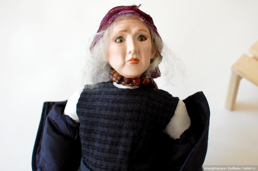 Фарфоровая кукла. Милая, добрая бабушка авторская кукла из фарфора (фото 6)