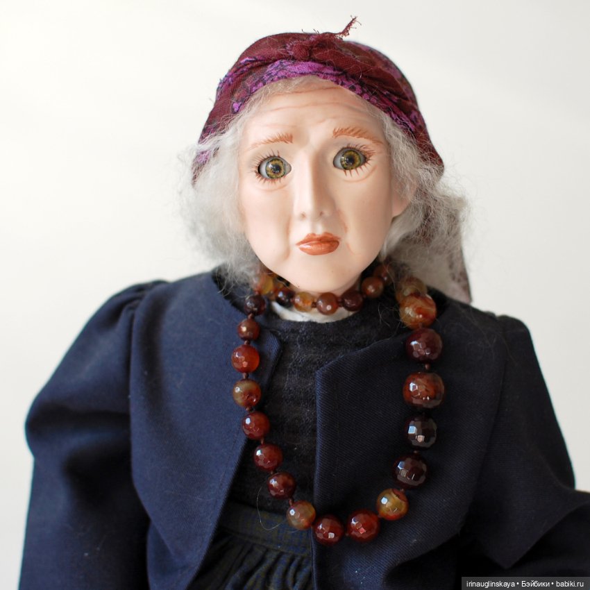 Фарфоровая кукла. Милая, добрая бабушка авторская кукла из фарфора (фото 5)