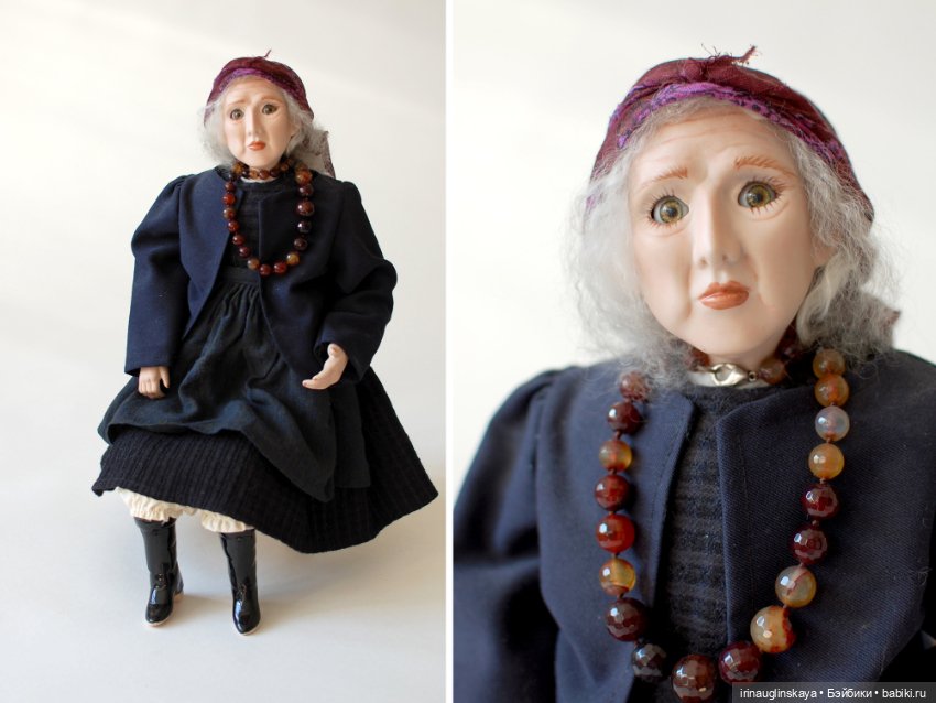 Фарфоровая кукла. Милая, добрая бабушка авторская кукла из фарфора (фото 2)