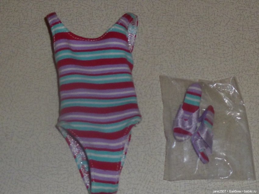 Полный аутфит (купальник, туфли) Тоннер Super Stripes (для тела Tonner Tyler & friends) новый (фото 3)