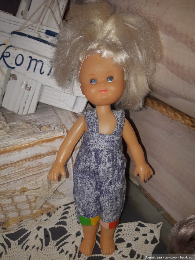 Куколка с веснушками — Винтажные куклы и игрушки детства