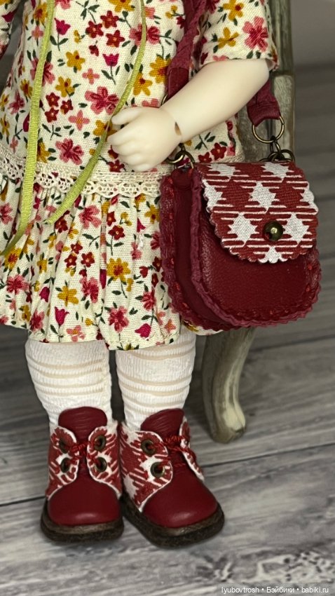 Комплект одежды + кожаная обувь для BJD 1/6 Q-baby (фото 5)