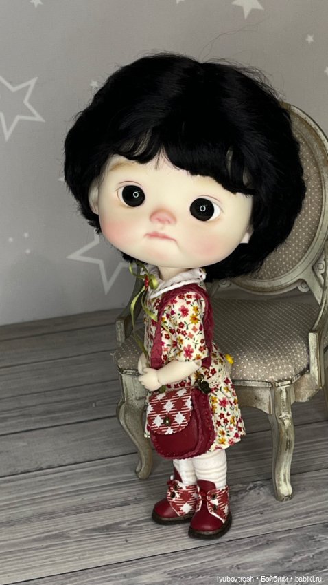 Комплект одежды + кожаная обувь для BJD 1/6 Q-baby (фото 7)