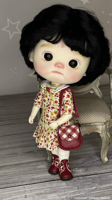 Комплект одежды + кожаная обувь для BJD 1/6 Q-baby (фото 10)