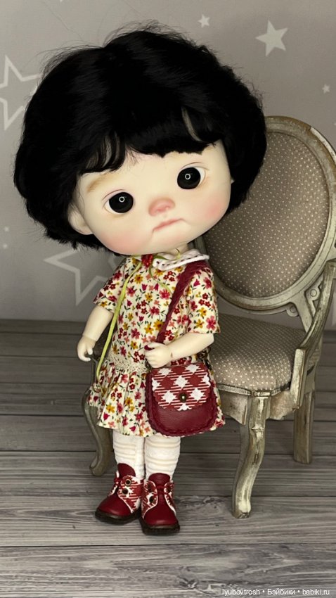 Комплект одежды + кожаная обувь для BJD 1/6 Q-baby