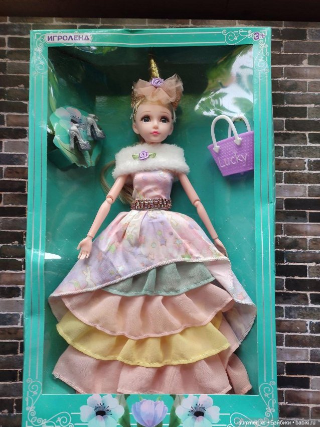 Кукла в наряде единорога шарнирная (фото 3)