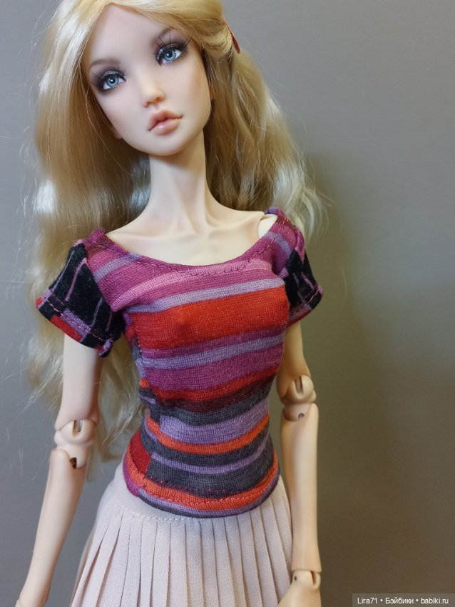 Футболка на девочек 1/4 — Одежда для BJD (фото 6)