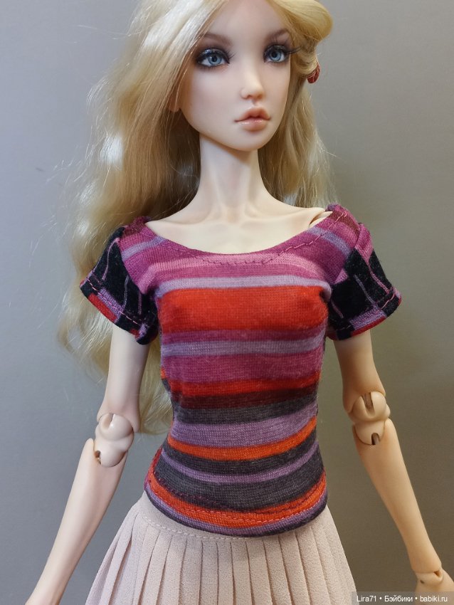 Футболка на девочек 1/4 — Одежда для BJD (фото 4)
