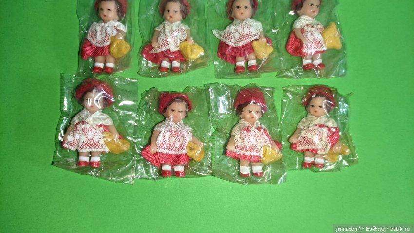 Резиновые малышки Аришки Ari красная шапочка, новая, высота 5 см (фото 3)