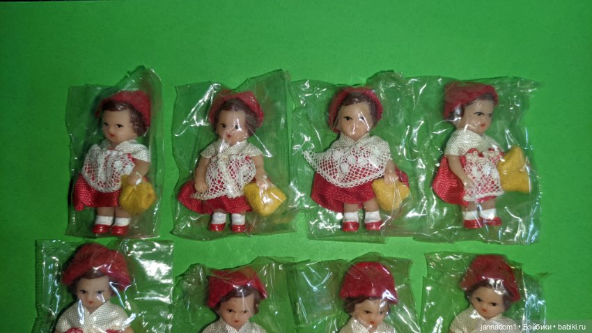 Резиновые малышки Аришки Ari красная шапочка, новая, высота 5 см (фото 5)