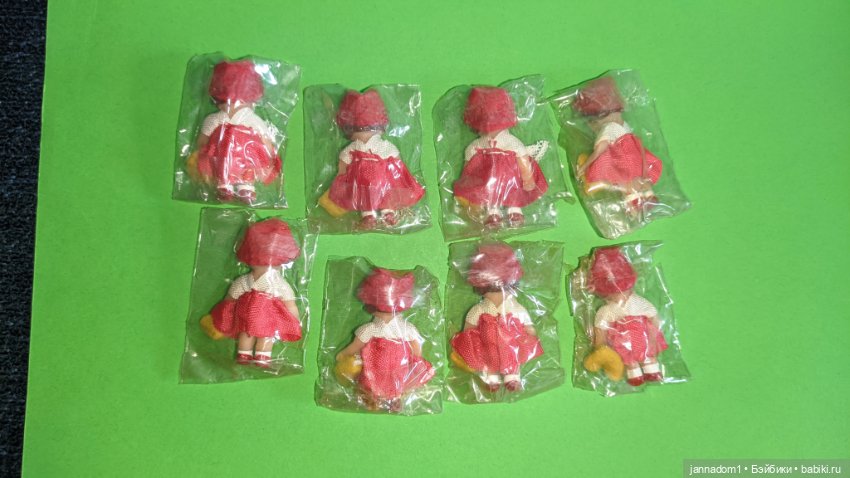 Резиновые малышки Аришки Ari красная шапочка, новая, высота 5 см (фото 4)