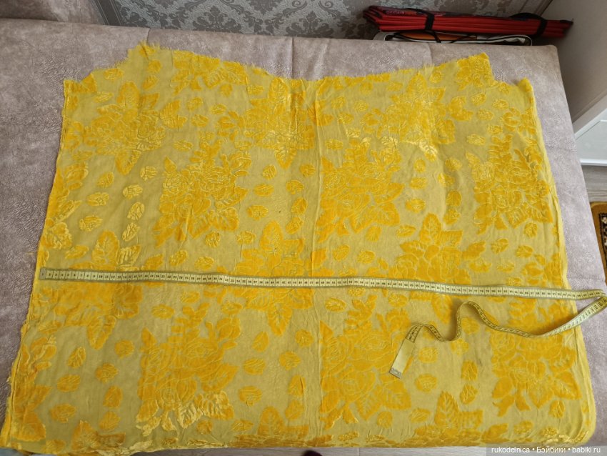 Винтажный панбархат с выжженным рисунком (фото 2)