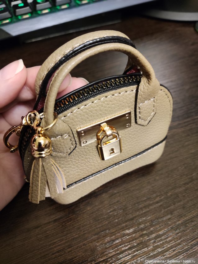 Сумка-тоут для кукол, бежевая (фото 4)