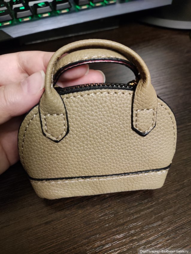 Сумка-тоут для кукол, бежевая (фото 5)