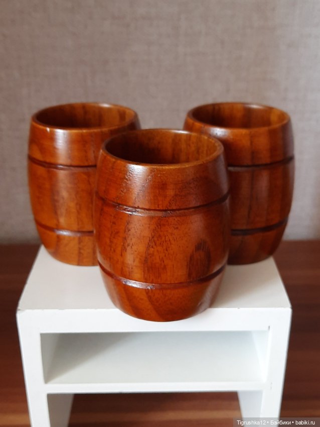 Большие деревянные бочки — Миниатюра для кукол (фото 2)