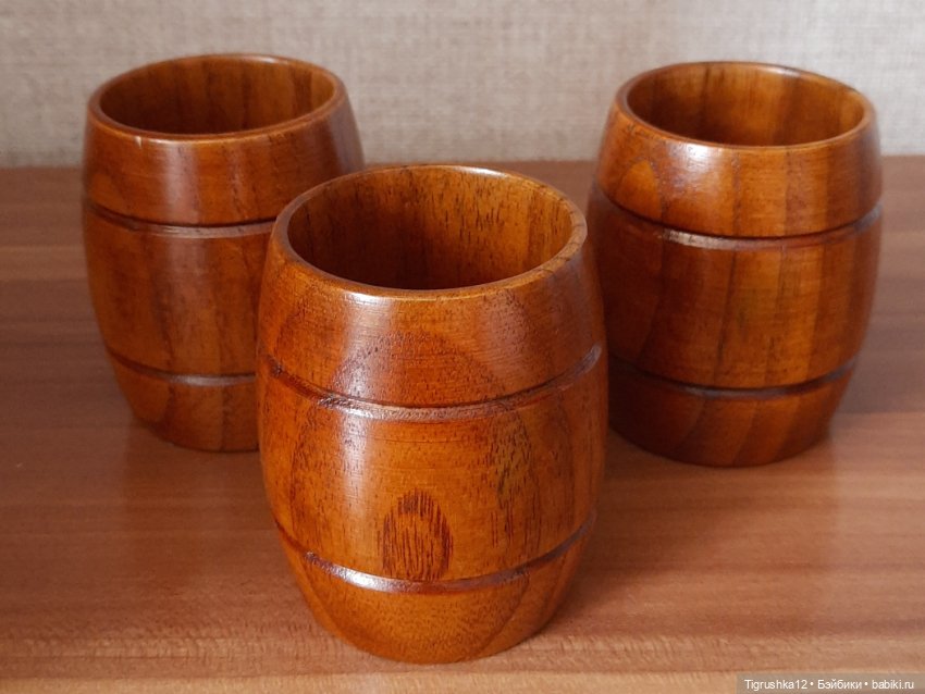 Большие деревянные бочки — Миниатюра для кукол
