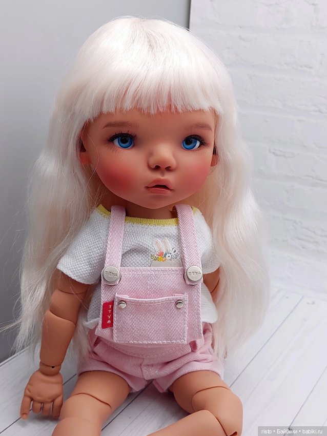 Красивый парик блонд для пельменей Meadow dolls за полцены (фото 2)