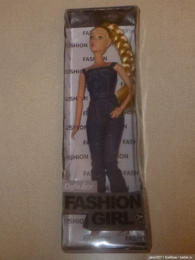 Defa Lucy блондинка - Джинсовая коллекция - шарнирная - NRFB - размер Барби (кукла 1)
