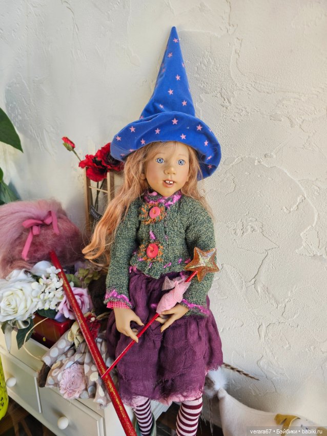 Смешная ведьмочка Pinki Pli от Annette Himstedt (фото 5)