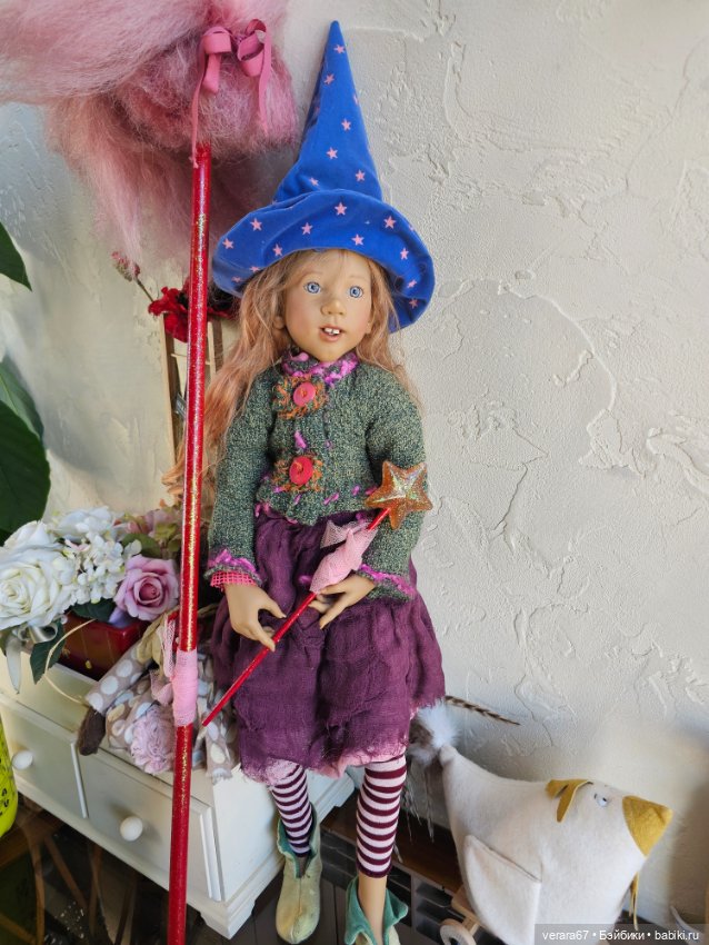 Смешная ведьмочка Pinki Pli от Annette Himstedt (фото 3)