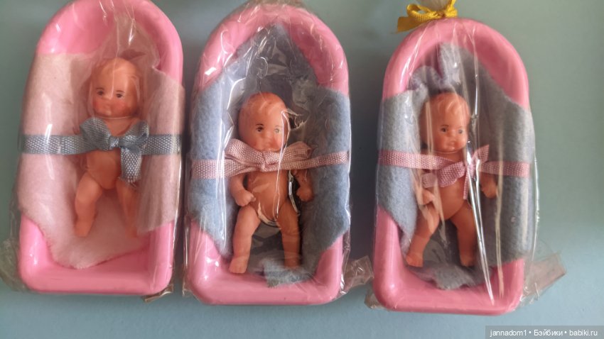 Пупсики резиновые в ванночке Ари Ari August Riedeler GmbH &Co KG, ГДР, высота 6 см (фото 8)