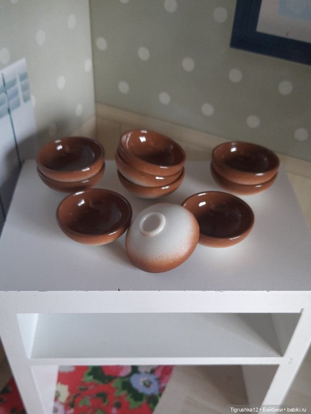 Тарелочки #2 — Миниатюра для кукол (фото 2)