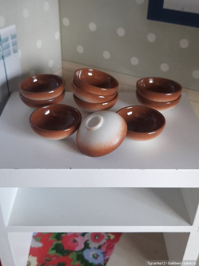 Тарелочки #2 — Миниатюра для кукол (фото 3)