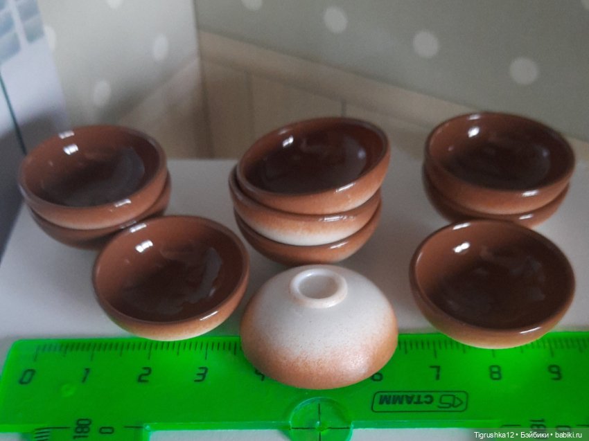 Тарелочки #2 — Миниатюра для кукол (фото 8)