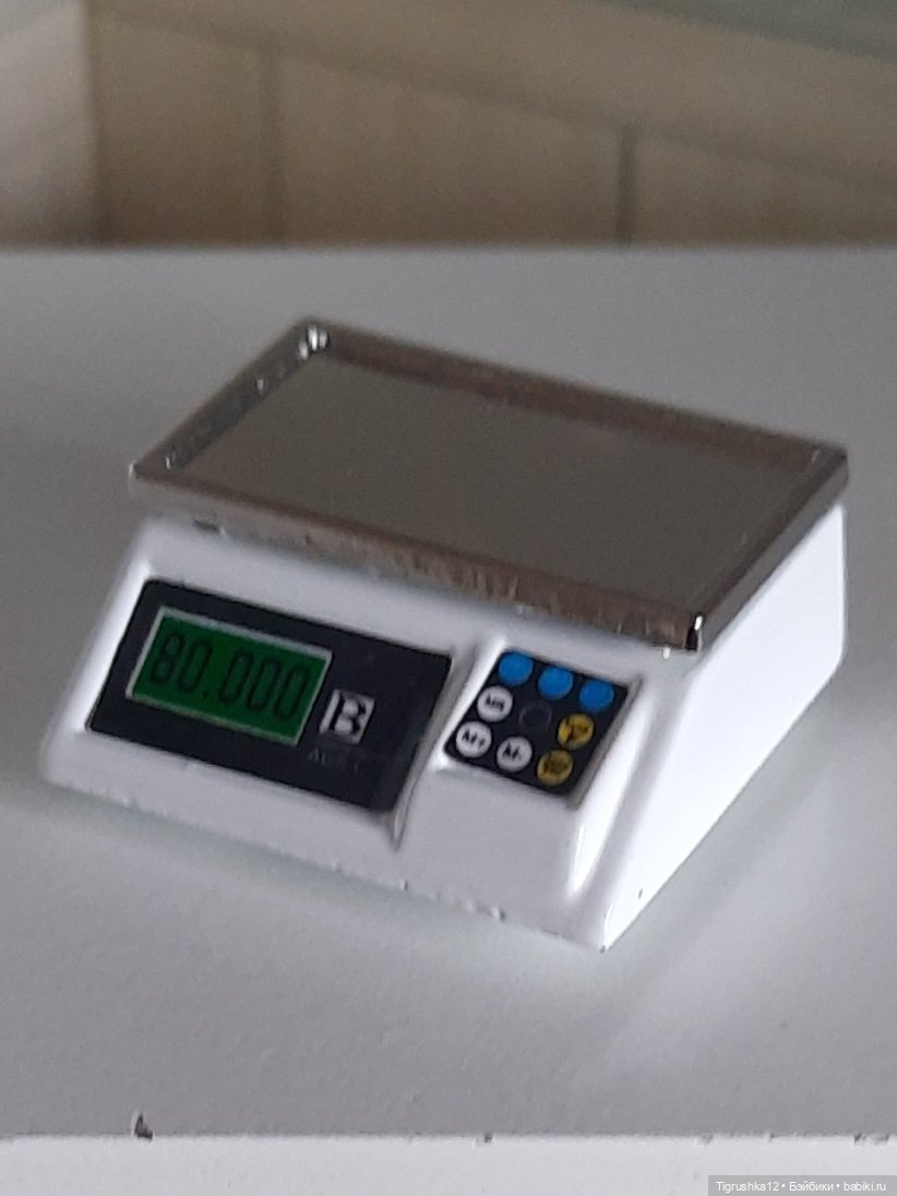 Весы металл — Миниатюра для кукол