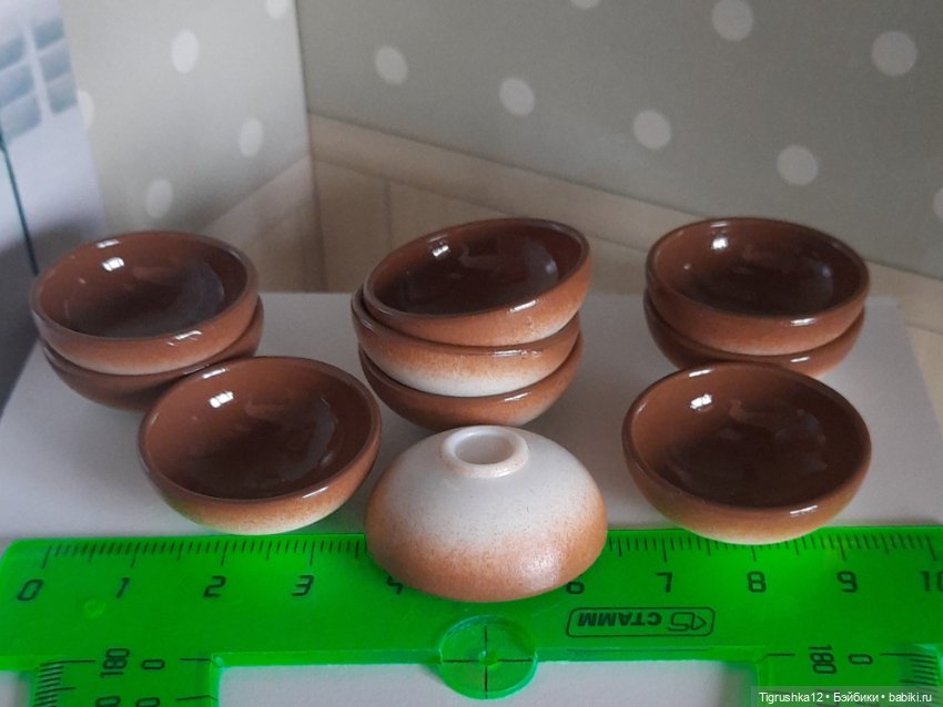 Тарелочки #2 — Миниатюра для кукол (фото 6)