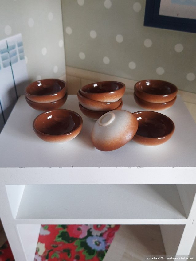 Тарелочки #2 — Миниатюра для кукол (фото 5)