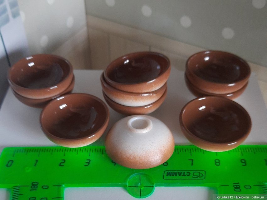 Тарелочки #2 — Миниатюра для кукол (фото 7)