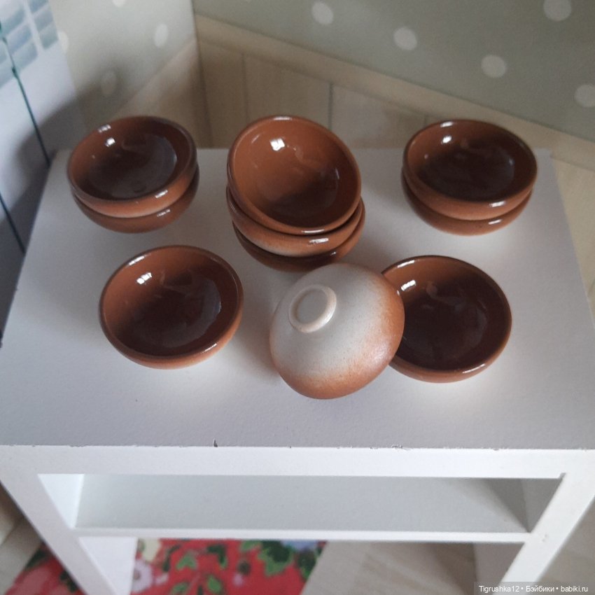 Тарелочки #2 — Миниатюра для кукол (фото 4)