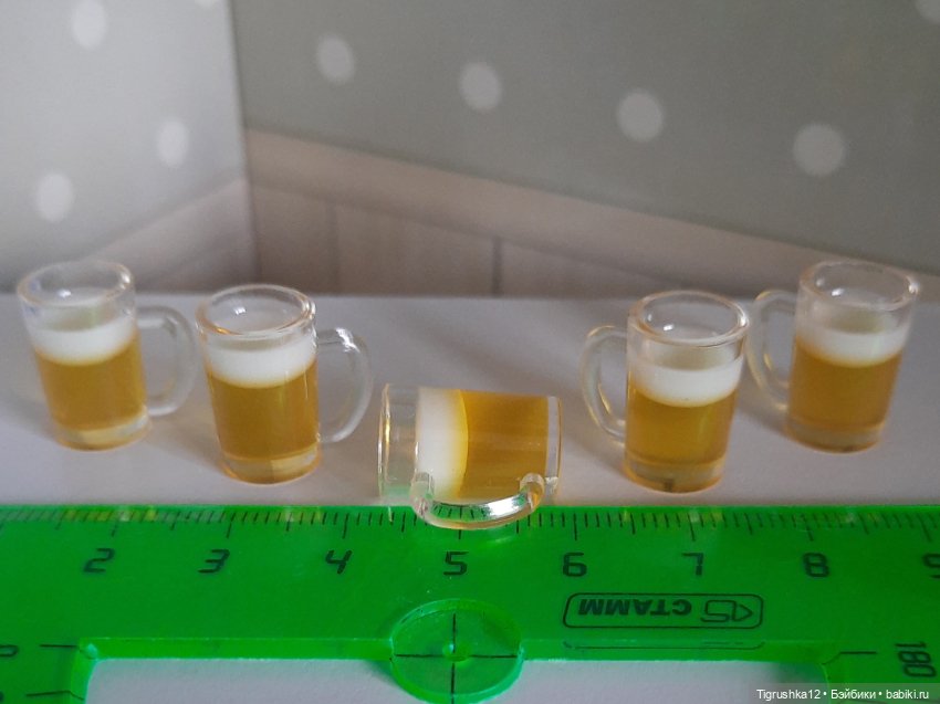 Кружки пива — Миниатюра для кукол (фото 6)
