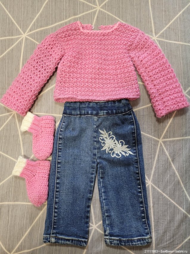 Кофточка, носочки и джинсы для Zwergnase (фото 6)