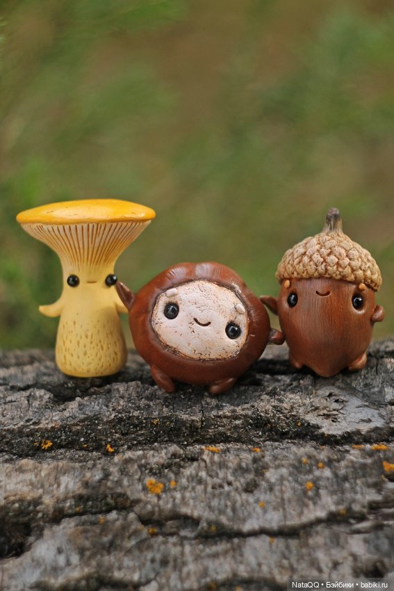 Жёлудь, Каштан и Лисичка — Коллекционные фигурки