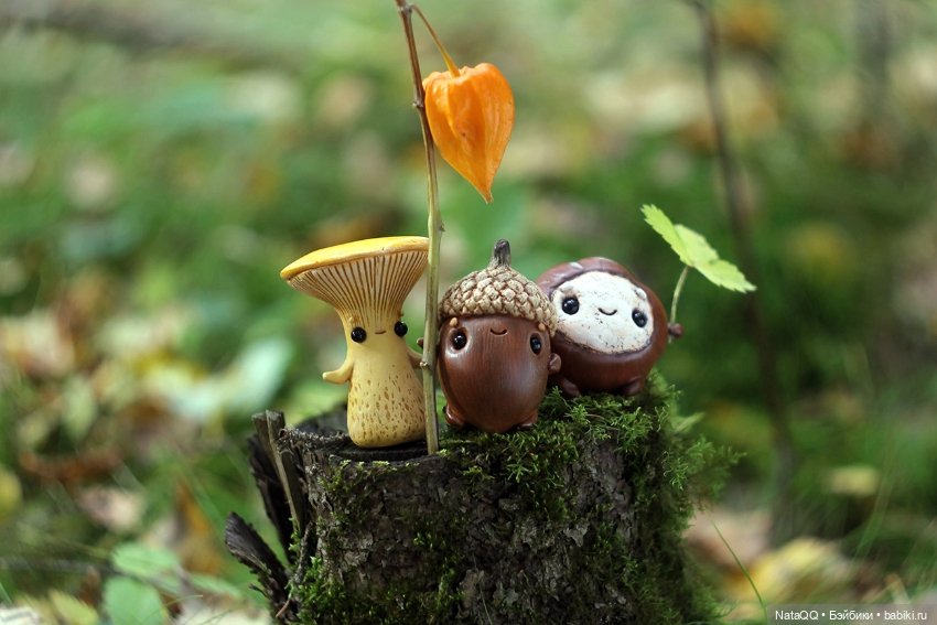 Жёлудь, Каштан и Лисичка — Коллекционные фигурки (фото 2)