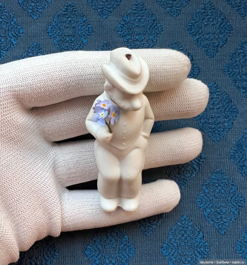 Антикварная фигурка с поворотной головой (ноддер) - 7,5 см (фото 2)