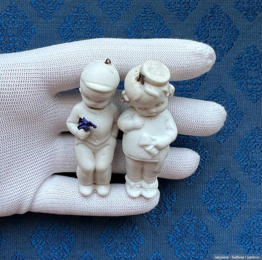 Антикварная фигурка с поворотной головой (ноддер) - 6,7 см (фото 2)