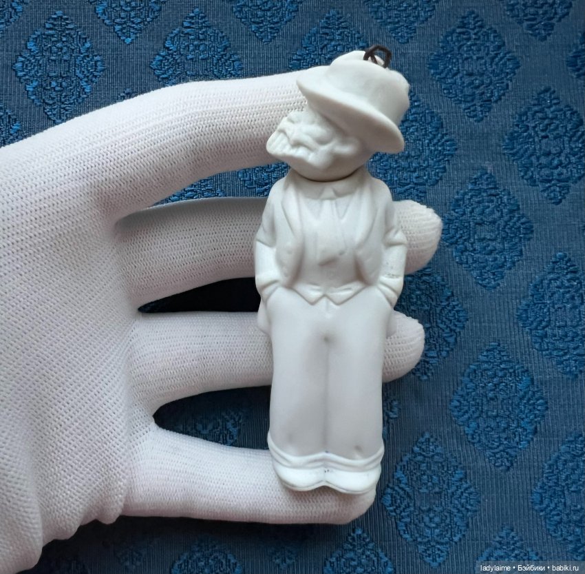 Антикварная фигурка с поворотной головой (ноддер) - 9,2 см (фото 2)