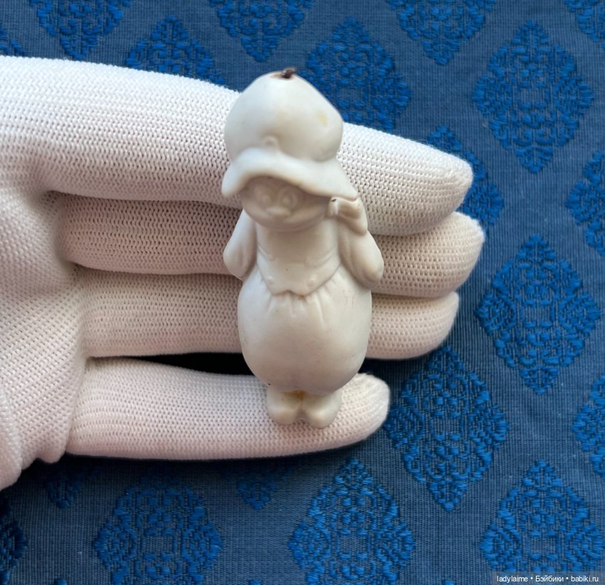 Антикварная фигурка с поворотной головой (ноддер) - 7 см (фото 2)