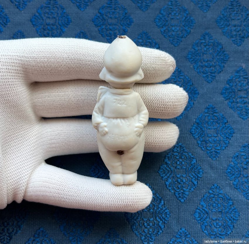 Антикварная фигурка с поворотной головой (ноддер) - 7 см (фото 3)