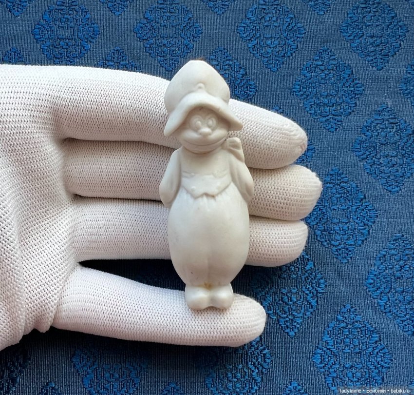 Антикварная фигурка с поворотной головой (ноддер) - 7 см