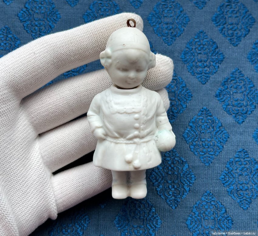 Антикварная фигурка с поворотной головой (ноддер) - 8 см (фото 2)