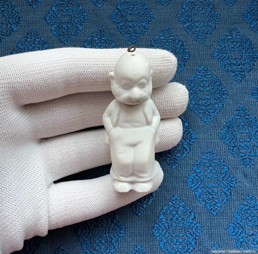 Антикварная фигурка с поворотной головой (ноддер) - 5,8 см