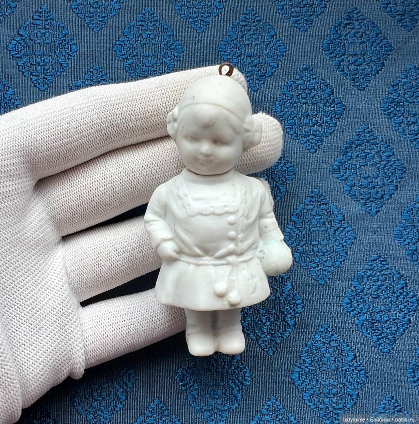 Антикварная фигурка с поворотной головой (ноддер) - 8 см