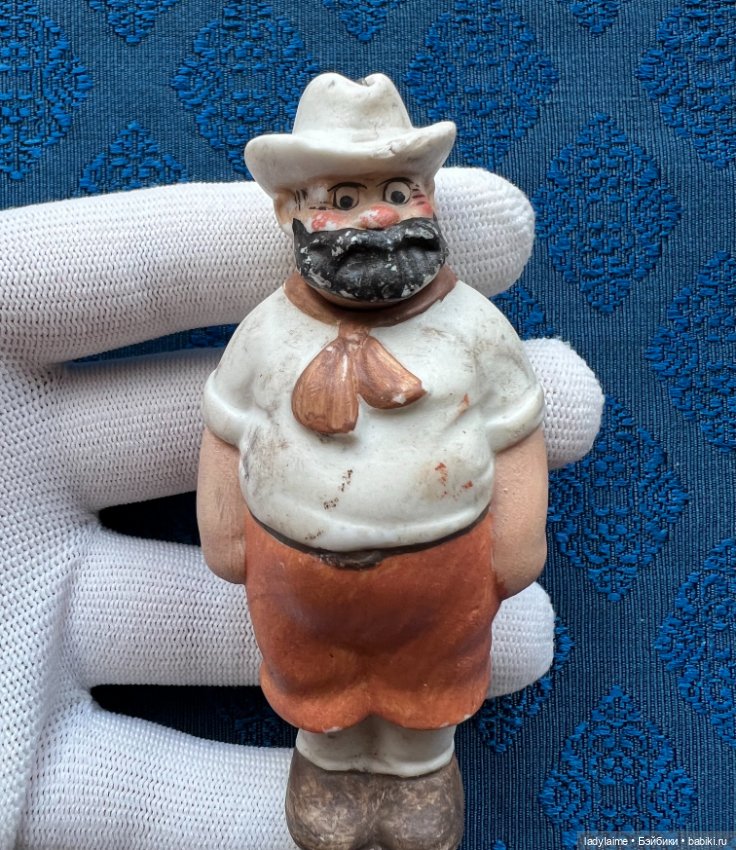 Антикварная фигурка с поворотной головой (ноддер) - 9,3 см (фото 2)