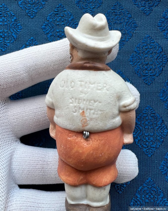 Антикварная фигурка с поворотной головой (ноддер) - 9,3 см (фото 4)