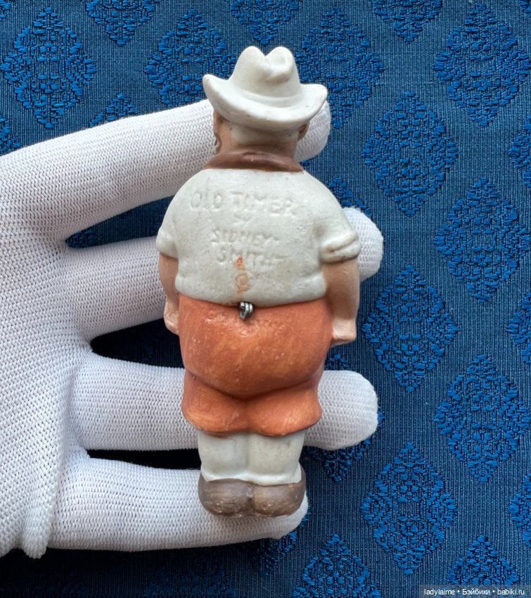 Антикварная фигурка с поворотной головой (ноддер) - 9,3 см (фото 3)