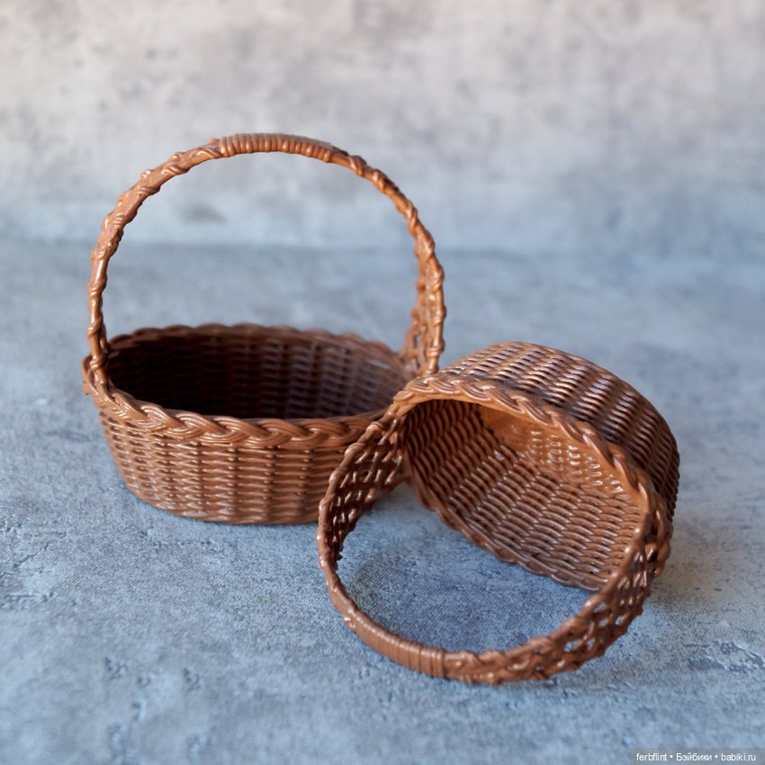 Кукольные корзинки №1 (масштаб 1:6) (фото 4)